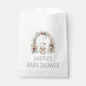 Boho-Wasserfarben-Bär-Baby-Party Geschenktütchen (Vorderseite)