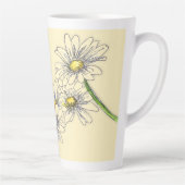 Boho-Wasserfarben-Blumen-Daisy-Weihnachtsgeschenk Milchtasse (Rechts)