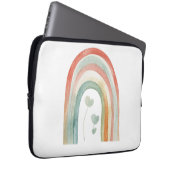 Boho-Wasserfarben-Regenbogen Laptopschutzhülle (Vorne Rechts)
