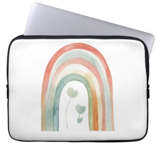 Boho-Wasserfarben-Regenbogen Laptopschutzhülle