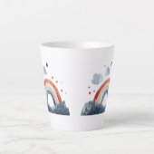 Boho-Wasserfarben-Regenbogen Milchtasse (Vorderseite)