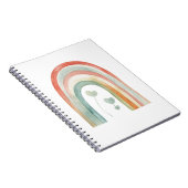 Boho-Wasserfarben-Regenbogen Notizblock (Rechte Seite)