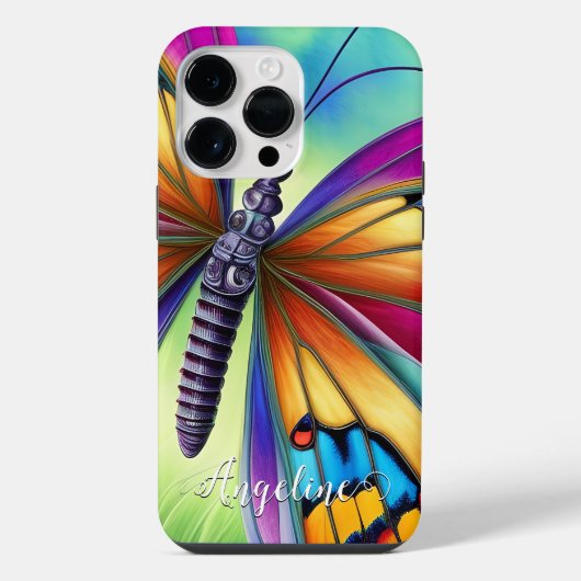 Boho-Wasserfarben-Schmetterling iPhone Hülle (Rückseite)