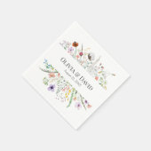 Boho-Wasserfarben-Wiesenhochzeit-Servietten Serviette (Ecke)
