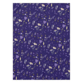Boho-Wasserfarben-Wildblumen Navy  Tischdecke (Vorderseite)
