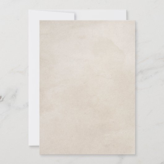 Boho Wasserfarbener Blumenbogen und Sonnenuntergan Einladung (Rückseite)