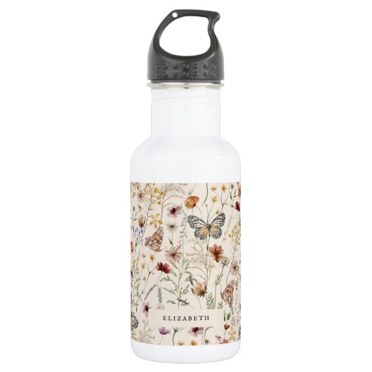 Boho-Wasserflasche Edelstahlflasche (Vorderseite)