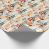 Boho Watercolor Abstrakt Art Geschenkpapier (Ecke)