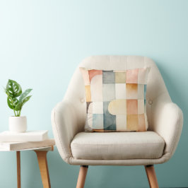 Boho Watercolor Abstrakt Art Kissen