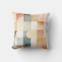 Boho Watercolor Abstrakt Art Kissen