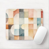 Boho Watercolor Abstrakt Art Mousepad (Mit Mouse)