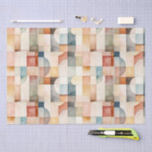 Boho Watercolor Abstrakt Art Seidenpapier (Handwerk)