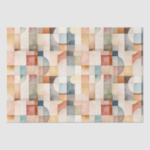 Boho Watercolor Abstrakt Art Seidenpapier