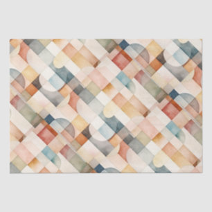 Boho Watercolor Abstrakt Art Seidenpapier