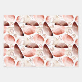 Boho Watercolor Abstrakt Geschenkpapier Set (Vorderseite 3)