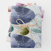 Boho Watercolor Abstrakt Geschenkpapier Set (Beispiel)
