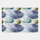 Boho Watercolor Abstrakt Geschenkpapier Set (Vorderseite)