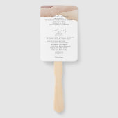 Boho Watercolor Abstrakt | Hochzeitsprogramm Fächer (Rückseite)