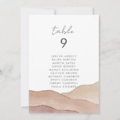 Boho Watercolor Abstrakt | Kartensitzkarte (Rückseite)