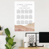 Boho Watercolor Abstrakt | Plakatkarton Poster (Heimbüro)