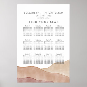Boho Watercolor Abstrakt Plakatkarton Poster