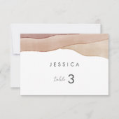 Boho Watercolor Abstrakt | Platzkarte (Vorderseite)