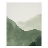 Boho Watercolor Abstrakt Poster | Neutraldruck (Vorderseite)