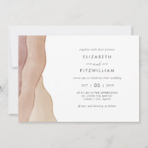 Boho Watercolor Abstrakt Wedding