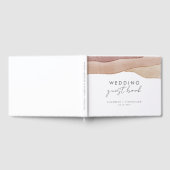 Boho Watercolor Abstrakt Wedding Gästebuch (Voll)