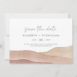 Boho Watercolor Abstrakt Wedding Save The Date