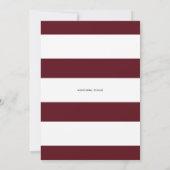 Boho Watercolor Autumn Wreath Polterabend Einladung (Rückseite)