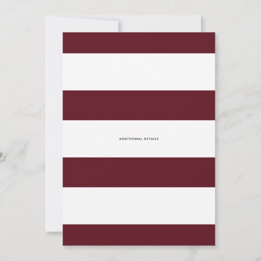 Boho Watercolor Autumn Wreath Polterabend Einladung (Rückseite)