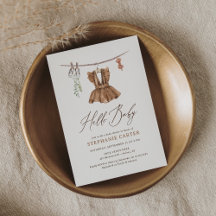 Boho Watercolor Baby Clothes Girl Babydusche