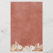 Boho Watercolor Baby Shower Game Baby Tracks (Rückseite)