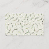 Boho Watercolor Baby Shower Gifts Display Shower Begleitkarte (Rückseite)