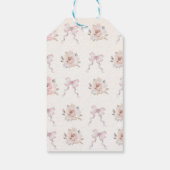 Boho Watercolor Babydusche Geschenkanhänger (Rückseite)