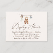 Boho Watercolor Babykleideraum-Dusche Begleitkarte (Vorderseite)