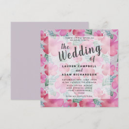 Boho Watercolor Blues Blush Pink Wedding