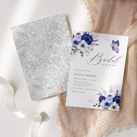 Boho Watercolor Blume Butterfly Brautparty Einladung