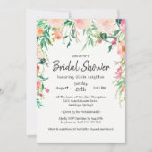 Boho Watercolor Brautparty Einladung (Vorderseite)