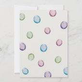 Boho Watercolor Bunny Ostern Brunch Einladung (Rückseite)