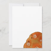 Boho Watercolor Burnt Orange Simple Wedding Einladung (Rückseite)