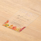 Boho Watercolor Cactus Summer Probe Dinner Acryleinladungen (Ablage )