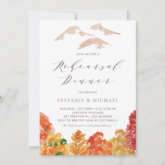 Boho Watercolor Cactus Summer Probe Dinner Einladung (Vorderseite)