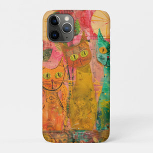 Boho Watercolor Cats - Earthy Feline Art (2) Case-Mate iPhone Hülle