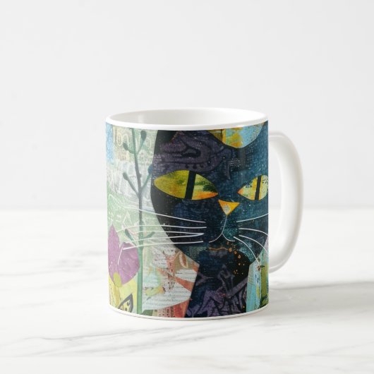 Boho Watercolor Cats - Earthy Feline Art (4) Kaffeetasse (VorderseiteRechts)