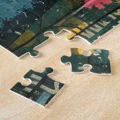 Boho Watercolor Cats - Earthy Feline Art Puzzle (Seite)