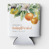 Boho Watercolor Citrus Lemon Orange Bachelorette Dosenkühler (Vorderseite)