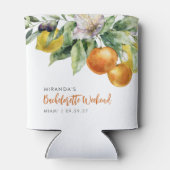 Boho Watercolor Citrus Lemon Orange Bachelorette Dosenkühler (Rückseite)