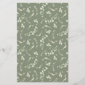 Boho Watercolor Clothesline Girl Baby Dusche (Rückseite)